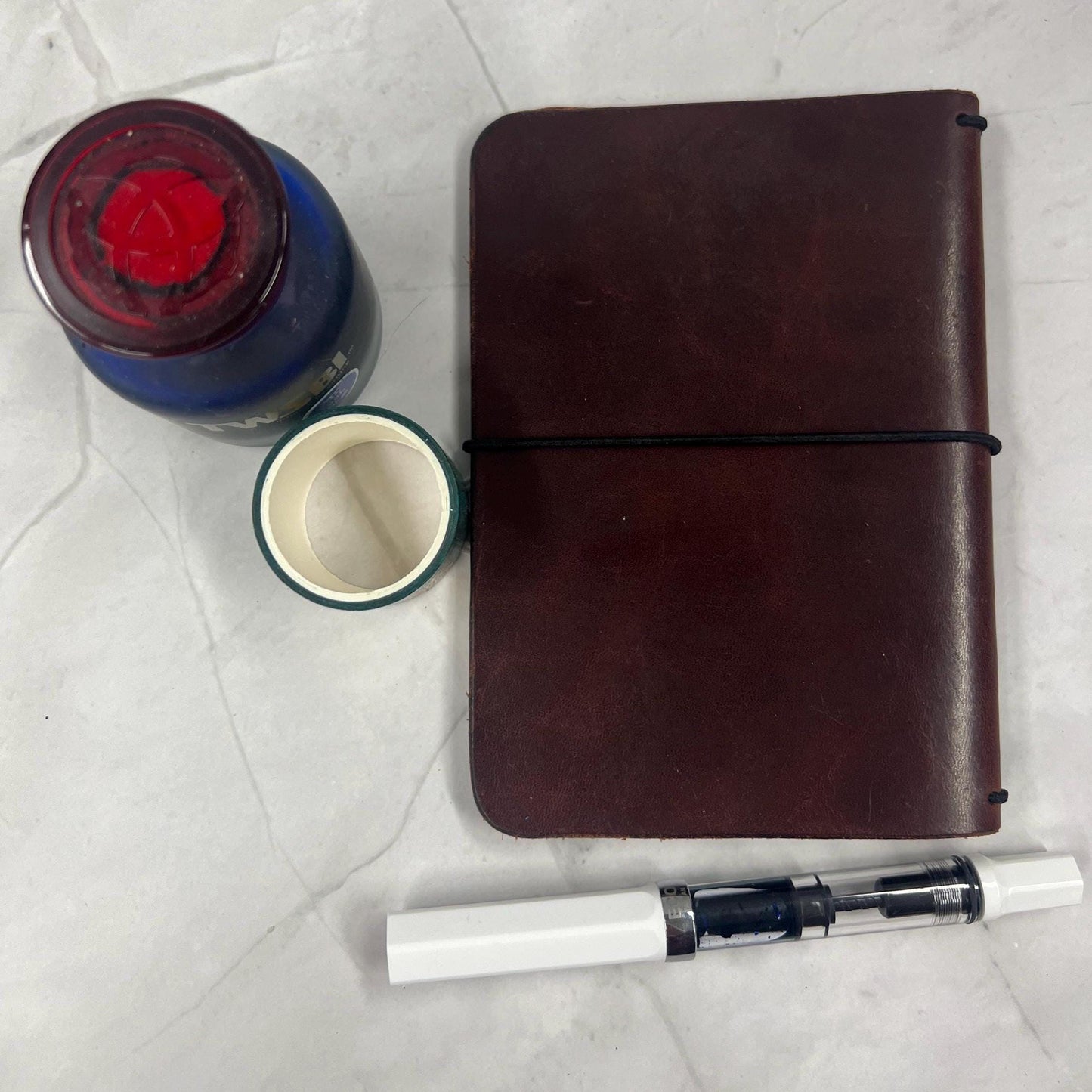 Ready-to-Ship, Classic Pocket, Cherry Leather Traveler's Notebook