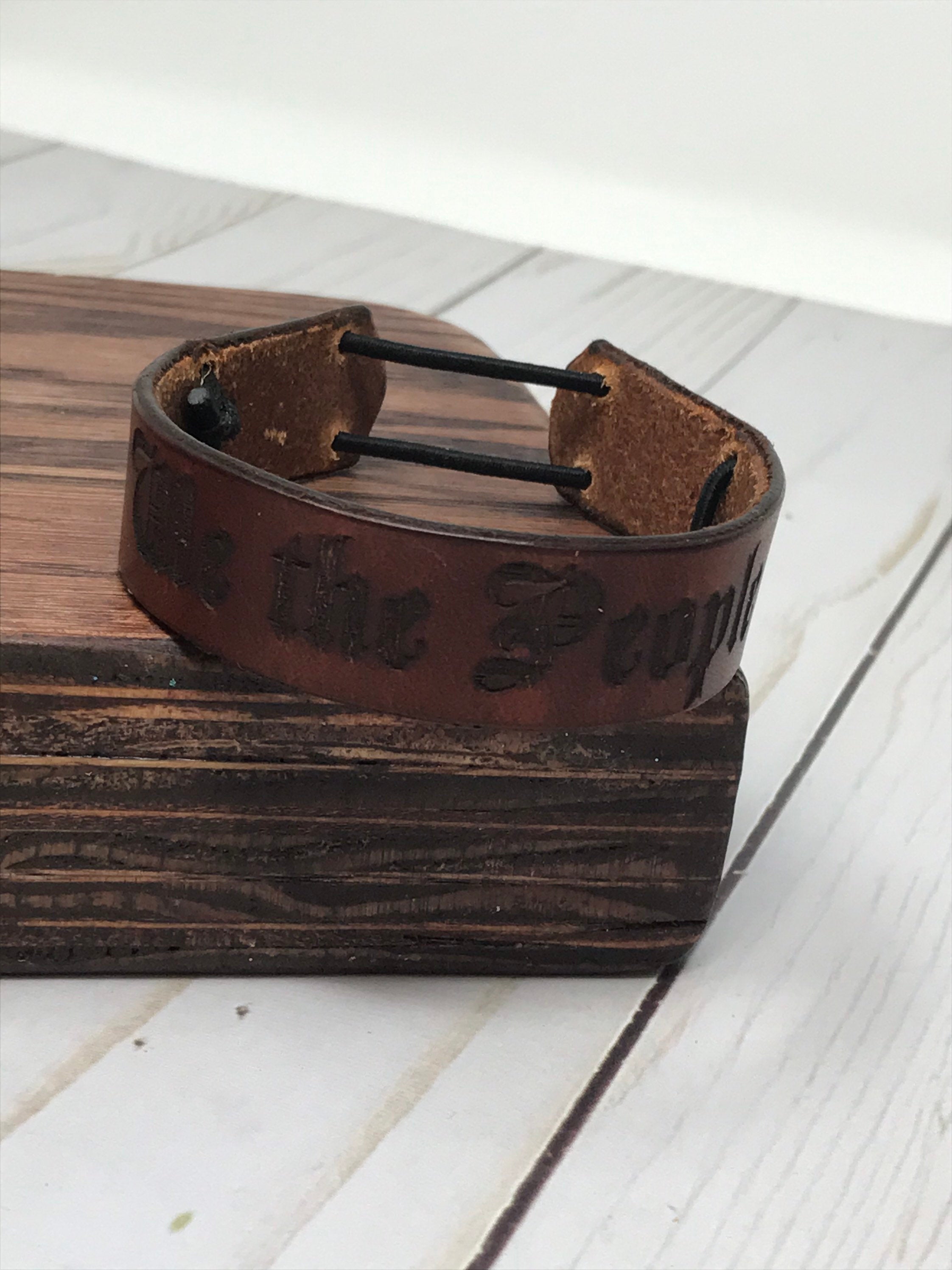 Full grain online leather bracelet